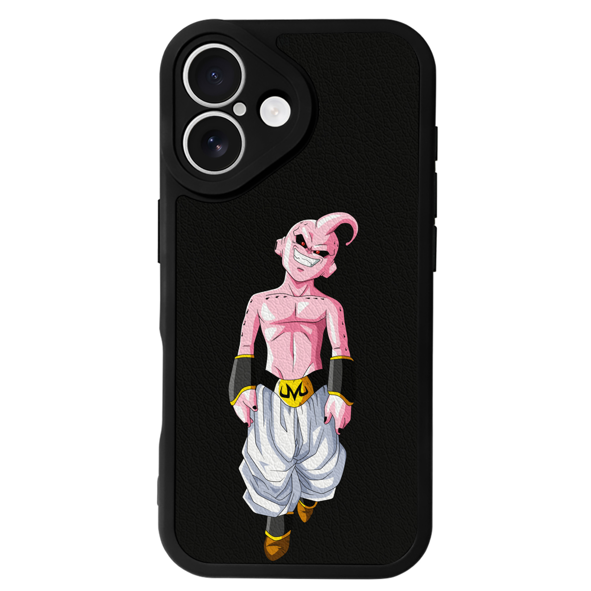 （画像用） ドラゴンボール 魔人ブウ DRAGON BALL Majin Buu 【iPhone 16シリーズ対応】シリコンスマホケース（レザー調） 材質：シリコン